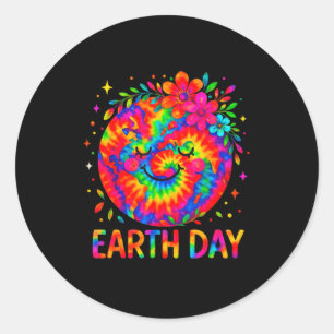 Happy Earth Day Shirt Cute Earth Floral Earth Day Classic Round Sticker