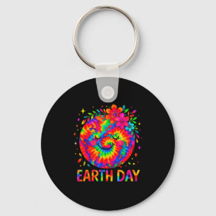 Happy Earth Day Shirt Cute Earth Floral Earth Day Key Ring