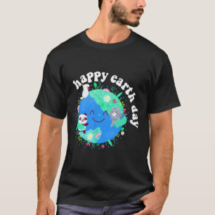 Happy Earth Day Shirt Cute Earth With Floral Earth