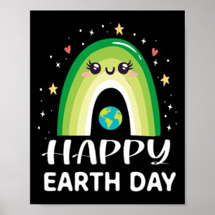 Happy Earth Day Shirt Cute World For Women Kids Yo Poster