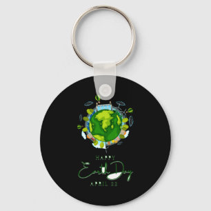 Happy Earth Day T Shirt Key Ring