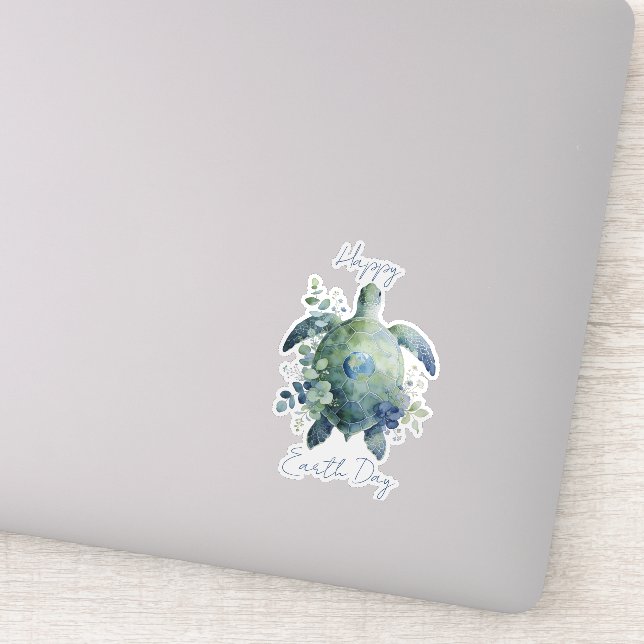 Happy Earth Day Turtle Design (Detail)