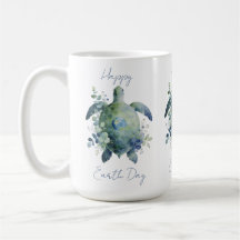 Happy Earth Day Turtle Design