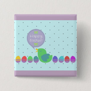 Happy Easter! 15 Cm Square Badge