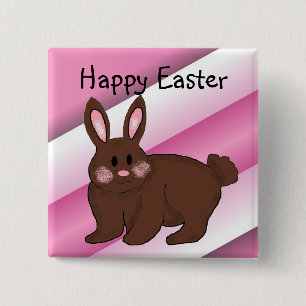 Happy Easter 15 Cm Square Badge