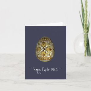 Happy Easter 2016 Russian Painted Egg Card