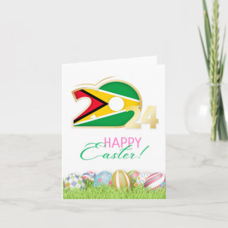 Happy Easter 2024 Greeting Card “Guyana”