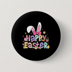 Happy Easter 2025 Cute Bunny Rabbit Easter Day Wom 6 Cm Round Badge