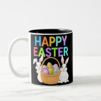 Happy Easter 2025 Eggs Bunny Cute Rabbit
