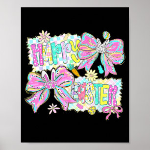 Happy Easter 2026 Cute Bunny Rabbit Easter Day Poster