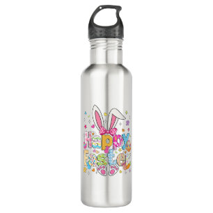 Happy Easter 2026 Cute Bunny Rabbit Easter Day Wom 710 Ml Water Bottle