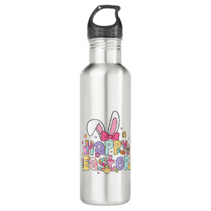 Happy Easter 2026 Cute Bunny Rabbit Easter Day Wom 710 Ml Water Bottle