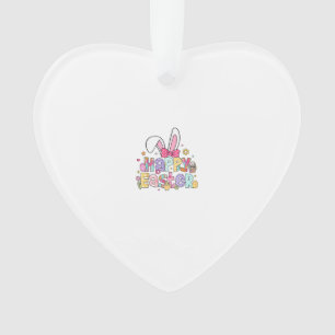Happy Easter 2026 Cute Bunny Rabbit Easter Day Wom Ornament
