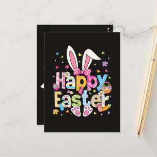 Happy Easter 2026 Cute Bunny Rabbit Postcard
