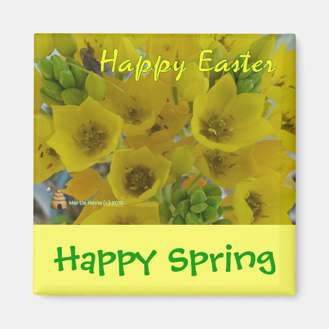 Happy Easter (3) - Magnet - Customise/Personalise (Front)