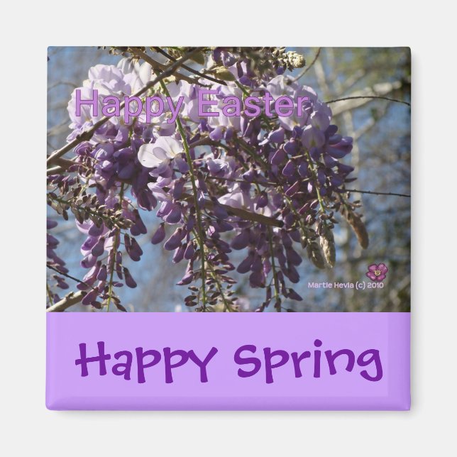 Happy Easter (5) - Magnet - Customise/Personalise (Front)