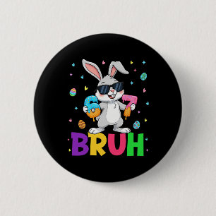 Happy Easter 67 Six Seven Bruh Meme Bunny Rabbit W 6 Cm Round Badge