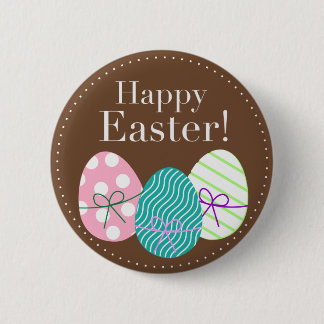 Happy Easter 6 Cm Round Badge