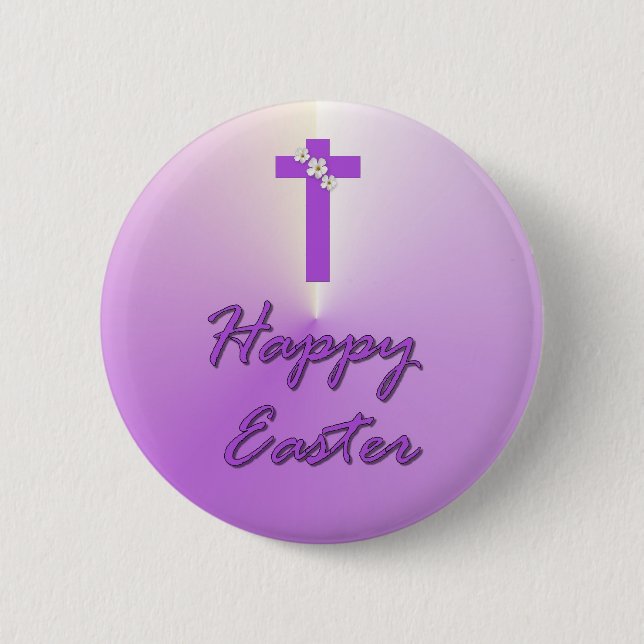 Happy Easter 6 Cm Round Badge (Front)