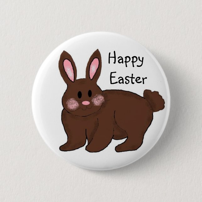Happy Easter 6 Cm Round Badge (Front)