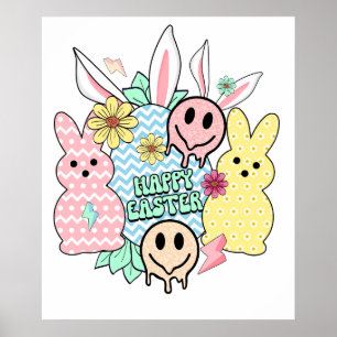 happy easter (6), retro, vintage poster