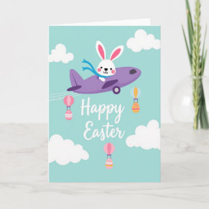 Happy Easter Airplane Ride Card