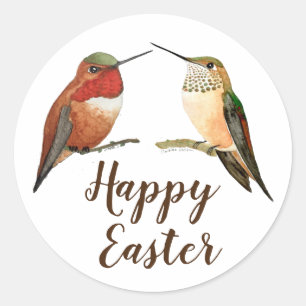 Happy Easter Allen's Hummingbirds Classic Round Sticker