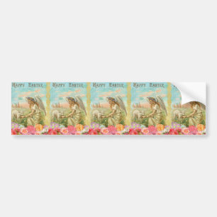 happy easter angel bumper sticker