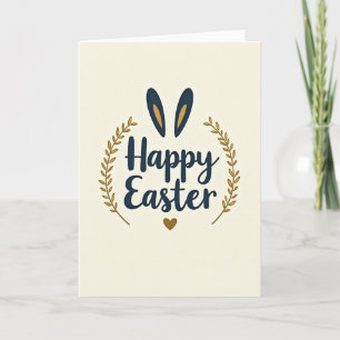 Happy Easter Animal Ears Card