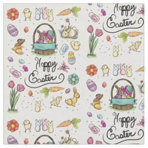 Happy Easter Art Fabric