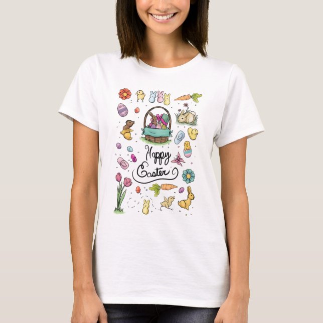 Happy Easter Art T-Shirt (Front)