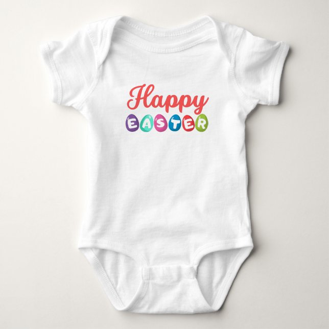 Happy Easter Baby Bodysuit (Front)