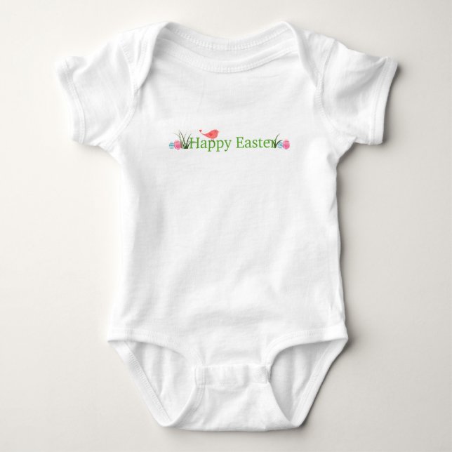 Happy Easter Baby Bodysuit (Front)