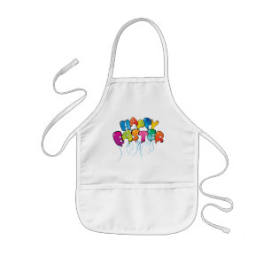 Happy Easter Balloons Kids Apron