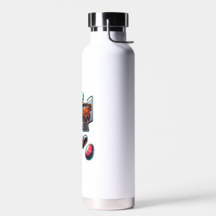 Happy Easter Basketball Boys Easter Bunny Funny Ea Water Bottle