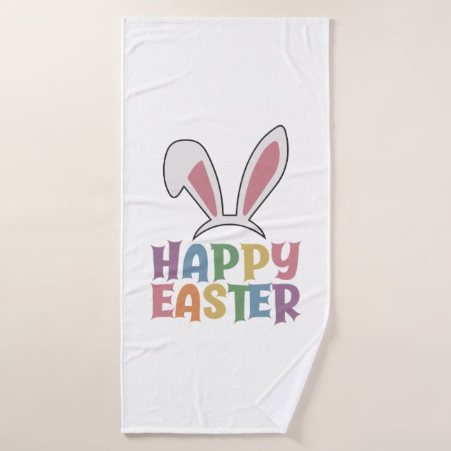 Happy Easter                        Bath Towel (Bath Towel)