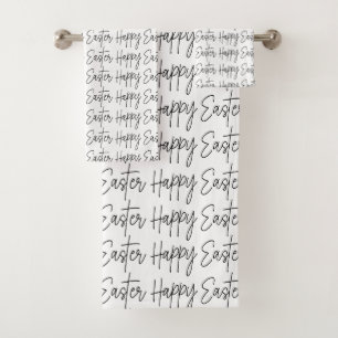 Happy Easter Bath Towel Set
