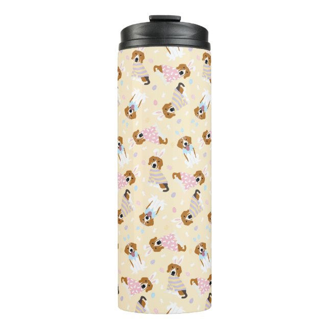 Happy Easter Beagle Dogs Thermal Tumbler (Front)