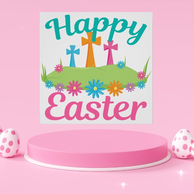 Happy Easter Beautiful Religious Poster (Creator Uploaded)