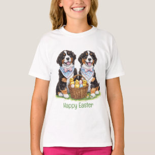 Happy Easter Bernese Mountain Dogs T-Shirt