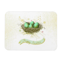 Happy Easter! - Birds nest with colourful eggs