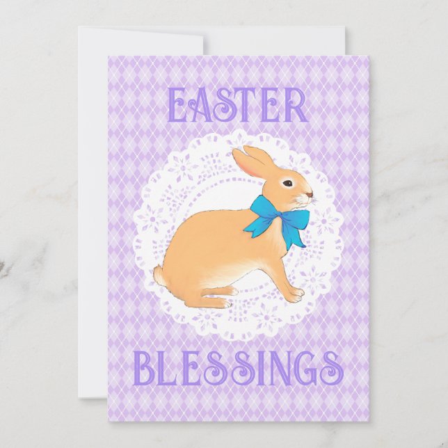 Happy Easter Blessings Greeting Card (Front)