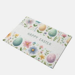 Happy Easter Blossoms Doormat