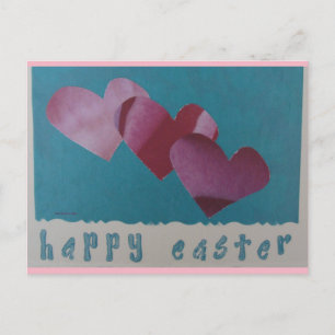 Happy Easter Blue Beach Song™ Postcard