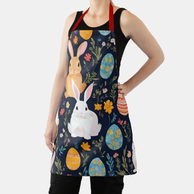 Happy Easter Boho Bunny Collection Apron (Insitu)