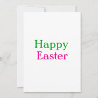 Happy easter boho green pink kids add name title