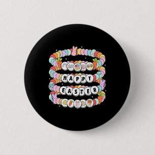Happy Easter Bracelet Easter Day Girls Easter 6 Cm Round Badge