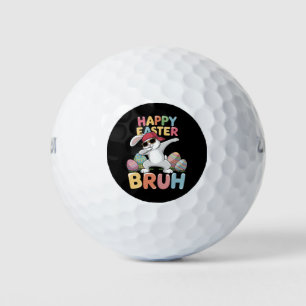 Happy Easter Bruh Bro Funny Dabbing Bunny Rabbit Golf Balls