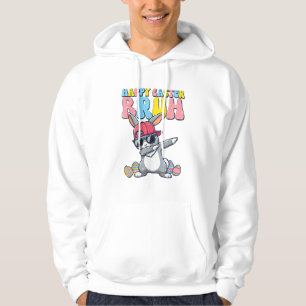 Happy Easter Bruh Bunny Dab Rabbit Dance Boys Kids Hoodie