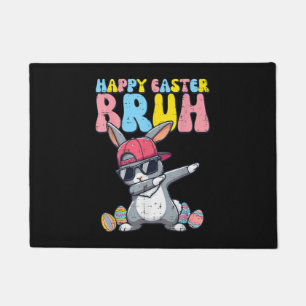 Happy Easter Bruh Bunny Dab Rabbit Dance Doormat